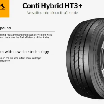 385/65 R22.5 CONTINENTAL HYBRID HT3+ 164K (B,C,70)